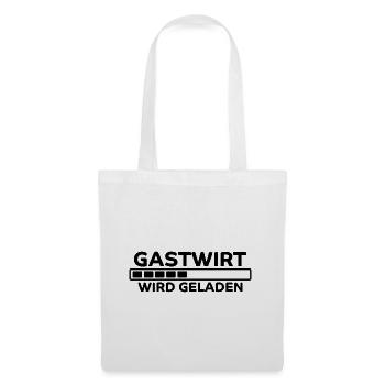 Gastwirt Spruch Kneipe Wirt Fun Gastwirt Geschenk - Stoffbeutel - Weiß - Vorne