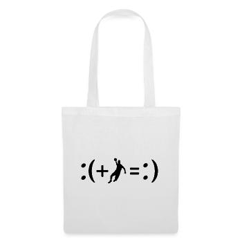 Le handball me rend heureux, formule du bonheur - Sac en tissu - blanc - Devant