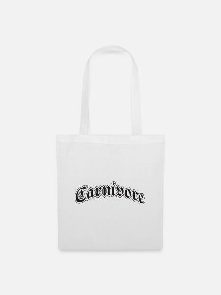 Carnivore - Fleischfresser - Stoffbeutel - Weiß