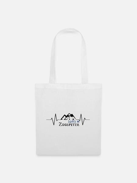 Höhe Zugspitze Souvenir - Stoffbeutel - Weiß