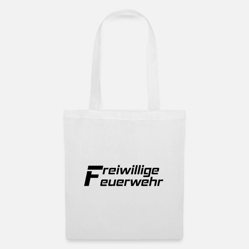 Freiwillige Feuerwehr Schwarz - Stoffbeutel - Weiß