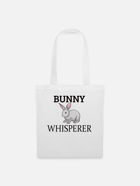 RABBITS: Bunny Whisperer - Stoffbeutel - Weiß