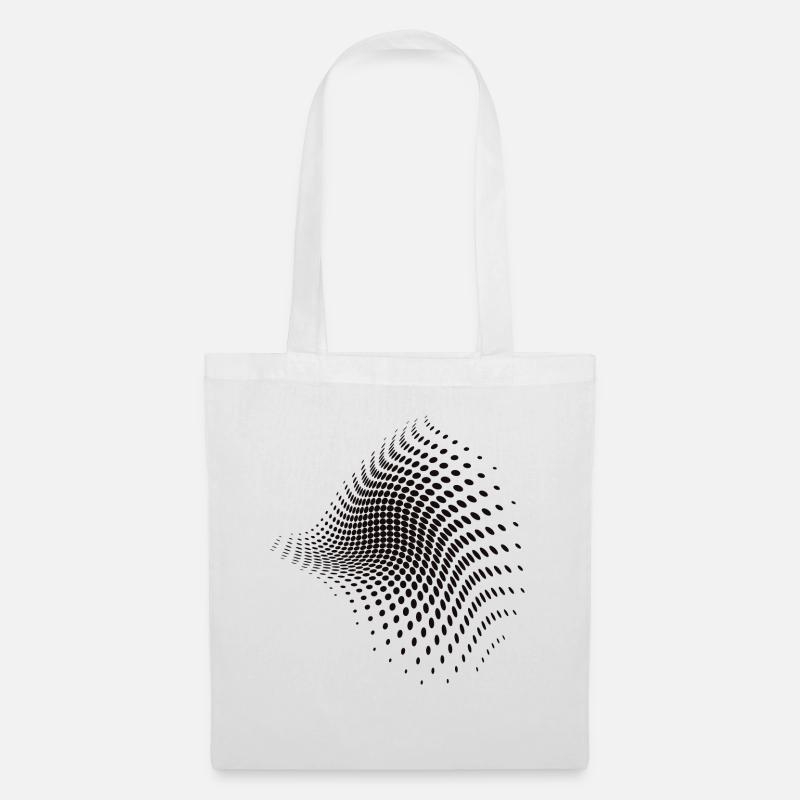 Optical illusion pattern shapes geometry gift - Tote Bag - white