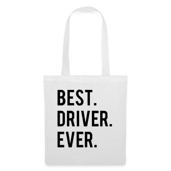 Best Driver Ever - Sac en tissu - blanc - Devant