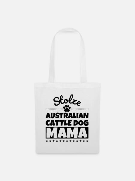 Stolze Australian Cattle Dog Mama - Stoffbeutel - Weiß