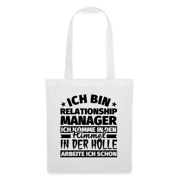 Relationship Manager Geschenk lustig Himmel Hölle - Stoffbeutel - Weiß - Vorne