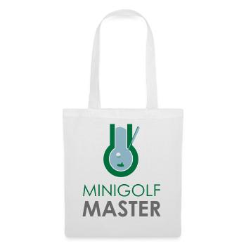 Minigolf Master Putter Golfschläger Geschenk Idee - Stoffbeutel - Weiß - Vorne