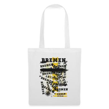 Brême Allemagne Ville Skyline Accueil Amour - Sac en tissu - blanc - Devant