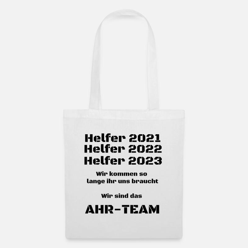Helfer AHR-Team black - Stoffbeutel - Weiß
