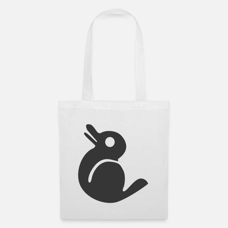 Hase oder Ente - Stoffbeutel - Weiß