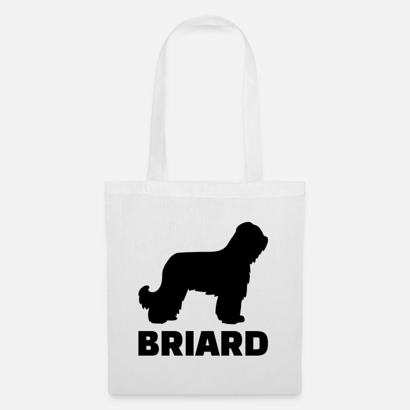 Briard - Stoffbeutel - Weiß