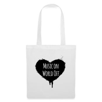 Musique sur World Off - Sac en tissu - blanc - Devant