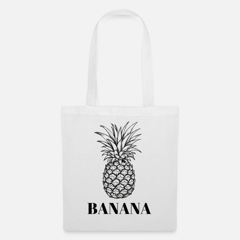 Banananas - Banane oder Ananas - Geschenk Party - Stoffbeutel - Weiß
