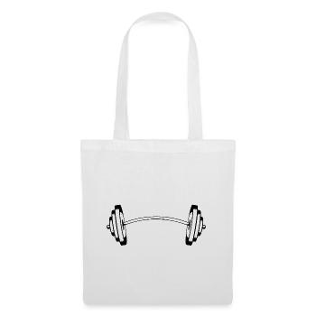 Musculation Noir - Sac en tissu - blanc - Devant