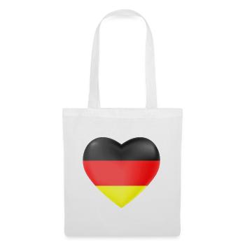 Deutschland Liebe - Sac en tissu - blanc - Devant