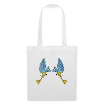 Doves of Peace Ukrainian Bird Bayraktar TB2 - Stoffbeutel - Weiß - Vorne