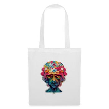 Psychedelic Head - Stoffbeutel - Weiß - Vorne