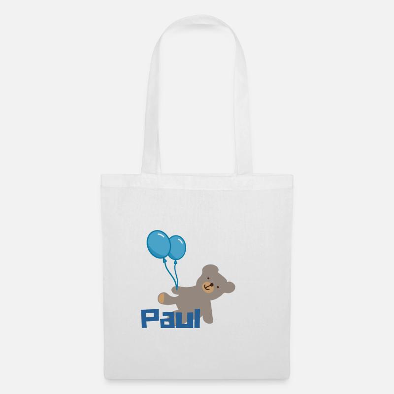 PaulTeddy - Stoffbeutel - Weiß