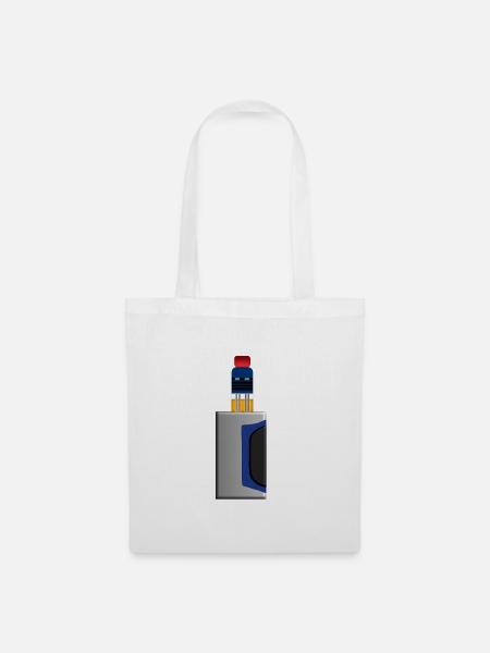 Dampfe Vape E-Cig Vaper - Stoffbeutel - Weiß