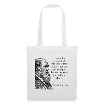 Cite Darwin Biology Theory of Evolution - Tote Bag - white - Front