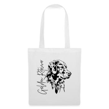 Golden Retriever Portrait Chien Chiens Wilsigns - Sac en tissu - blanc - Devant