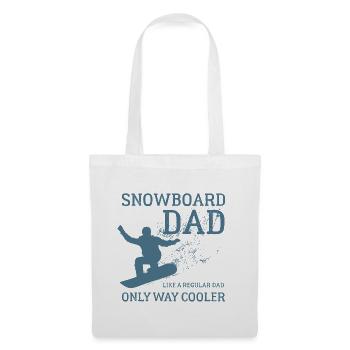 Snowboard Dad, Halfpipe, Wintersport, Skiurlaub - Stoffbeutel - Weiß - Vorne