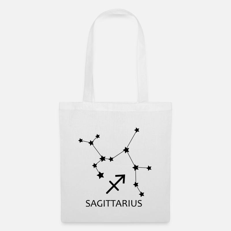 Horoskop Schütze Sternbild Schütze - Stoffbeutel - Weiß
