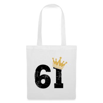61 Crown 61st birthday 61 years old - Tote Bag - white - Front