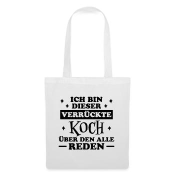 Koch Lustig Spruch Beruf Gastronomie Koch Geschenk - Stoffbeutel - Weiß - Vorne