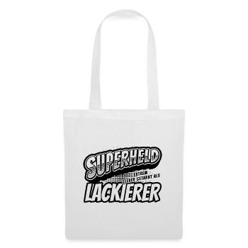 Superheld, clever getarnt als Lackierer - Stoffbeutel - Weiß - Vorne