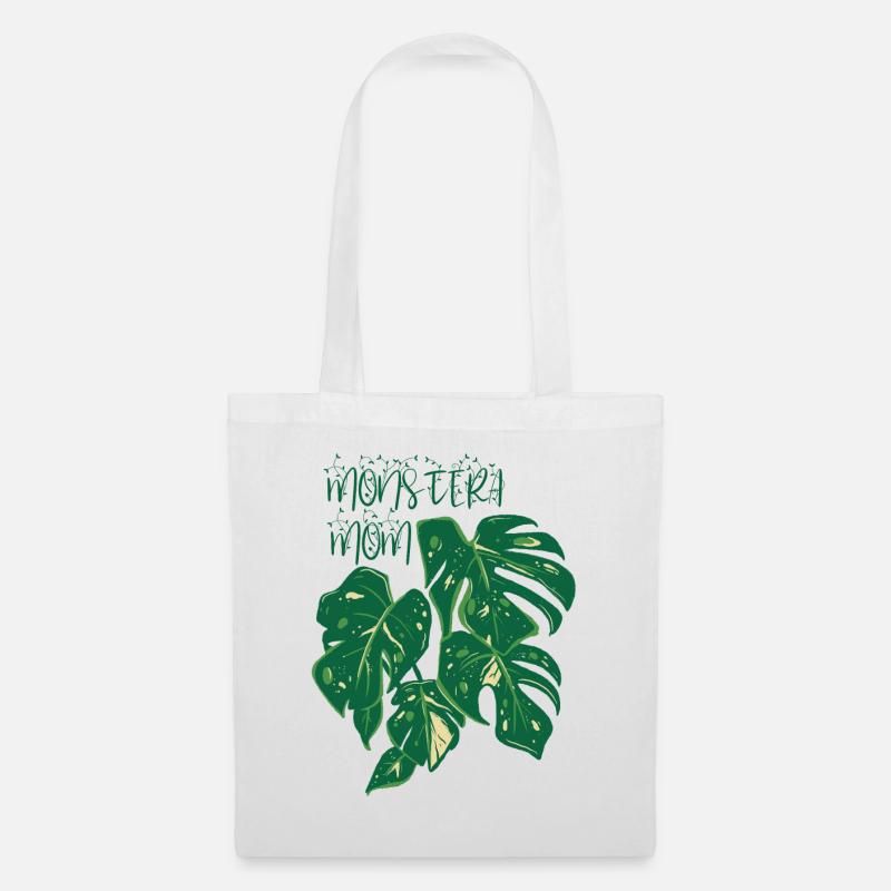 Monstera Mom | Pflanzen - Stoffbeutel - Weiß