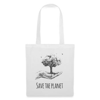 save the planet - Stoffbeutel - Weiß - Vorne