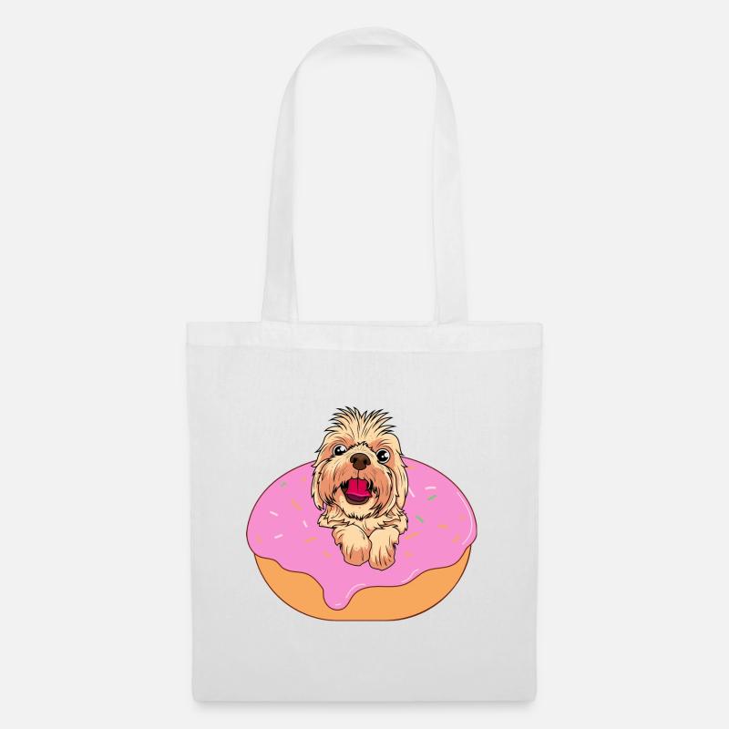 Dognut - Stoffbeutel - Weiß