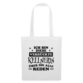 Kellnerin Spruch Kellner Beruf Kellnerin Geschenk - Stoffbeutel - Weiß - Vorne