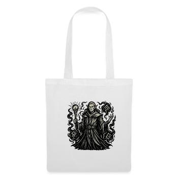 Mystical wizard with symbols - Tote Bag - white - Front