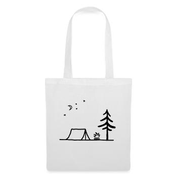 Camping - Sac en tissu - blanc - Devant