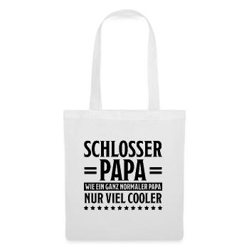 Schlosser Beruf Lustiger Spruch Schlosser Geschenk - Stoffbeutel - Weiß - Vorne