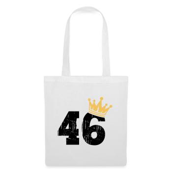 46 Crown 46th Birthday 46 years old - Tote Bag - white - Front