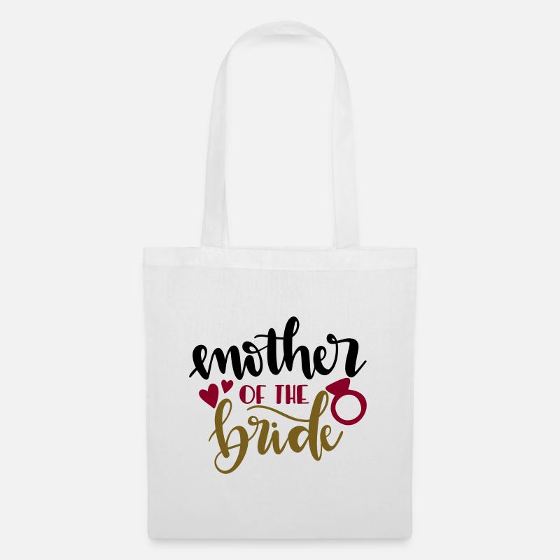 Mutter der Braut - Stoffbeutel - Weiß