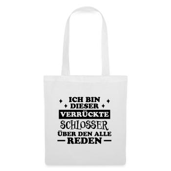 Schlosser Beruf Lustiger Spruch Schlosser Geschenk - Stoffbeutel - Weiß - Vorne