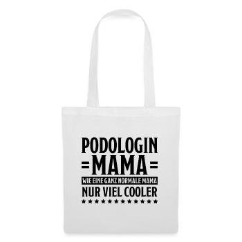 Podologin Spruch Fußpflegerin Podologin Geschenk - Stoffbeutel - Weiß - Vorne