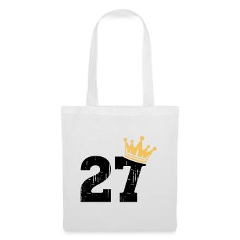 27 Crown 27th Birthday 27 Years - Tote Bag - white - Front