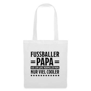 Fußballer Lustiger Spruch Fun Fußball Tor Geschenk - Stoffbeutel - Weiß - Vorne
