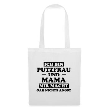 Putzfrau Haushalt Spruch Reinigungskraft Geschenk - Stoffbeutel - Weiß - Vorne