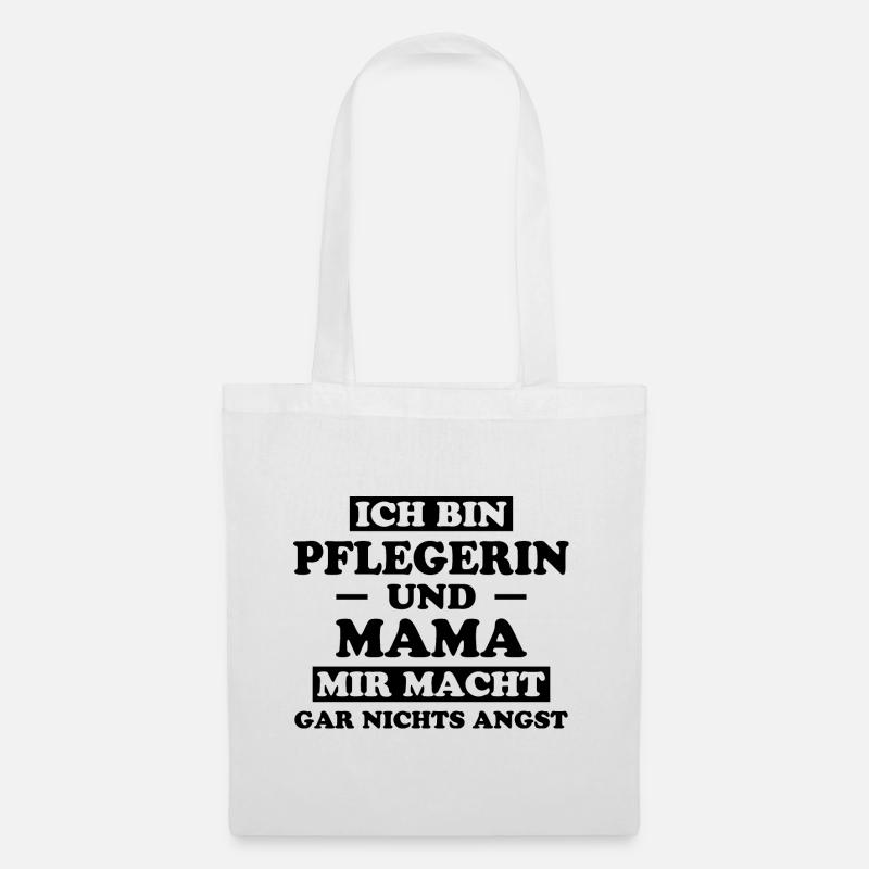 Pflegerin Spruch Pflegekraft Pflegerin Geschenk - Stoffbeutel - Weiß
