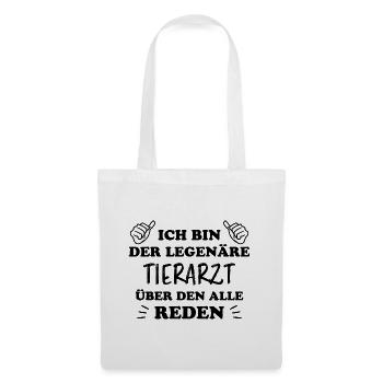 Tierarzt Lustige Spruch Beruf Tierarzt Geschenk - Stoffbeutel - Weiß - Vorne