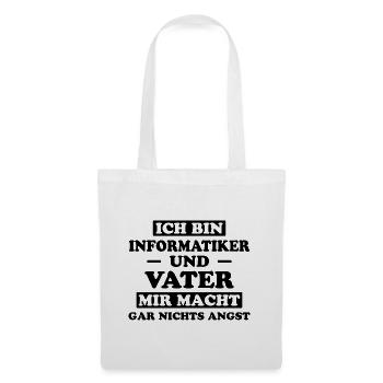 Informatiker Lustig Spruch Programmierer Geschenk - Stoffbeutel - Weiß - Vorne
