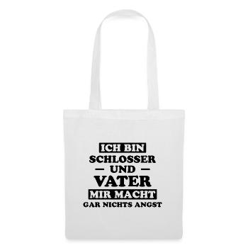 Schlosser Beruf Lustiger Spruch Schlosser Geschenk - Stoffbeutel - Weiß - Vorne