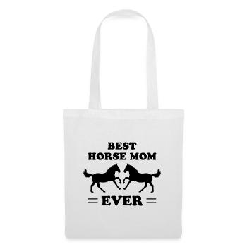 Meilleur cadeau de maman de cavalier de tous les temps - Sac en tissu - blanc - Devant