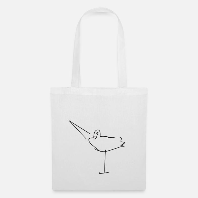 Storch - Stoffbeutel - Weiß
